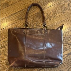 Claudia leather tote Brown Leather Tote Bag